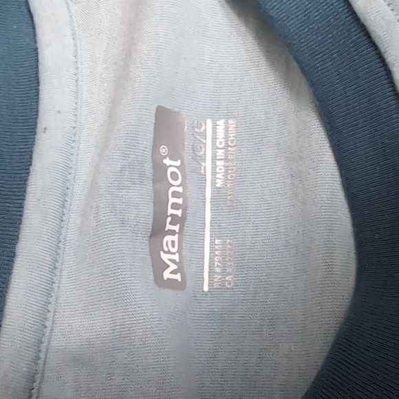 Marmot Mountain Works 1974 Long Sleeve Raglan Lot of 2 Size Large Blue+Green - Picture 7 of 12